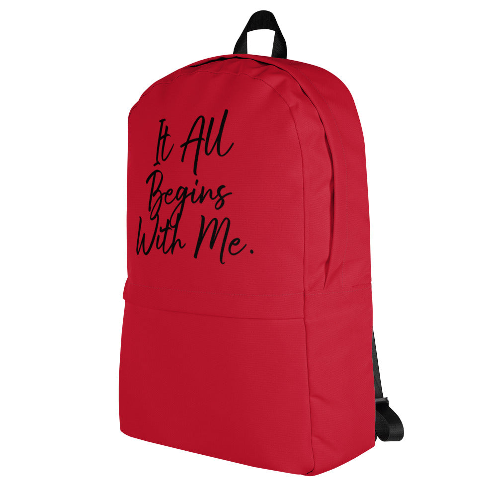 It all begins with me Backpack