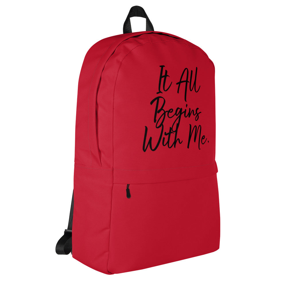 It all begins with me Backpack