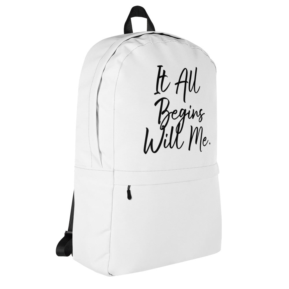 It all begins with me Backpack
