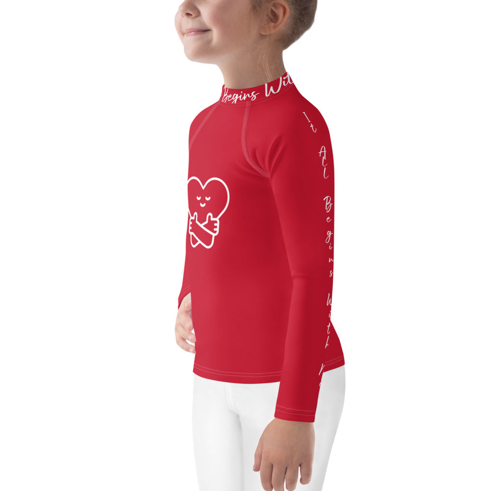 It All Begins With Me Rash Guard