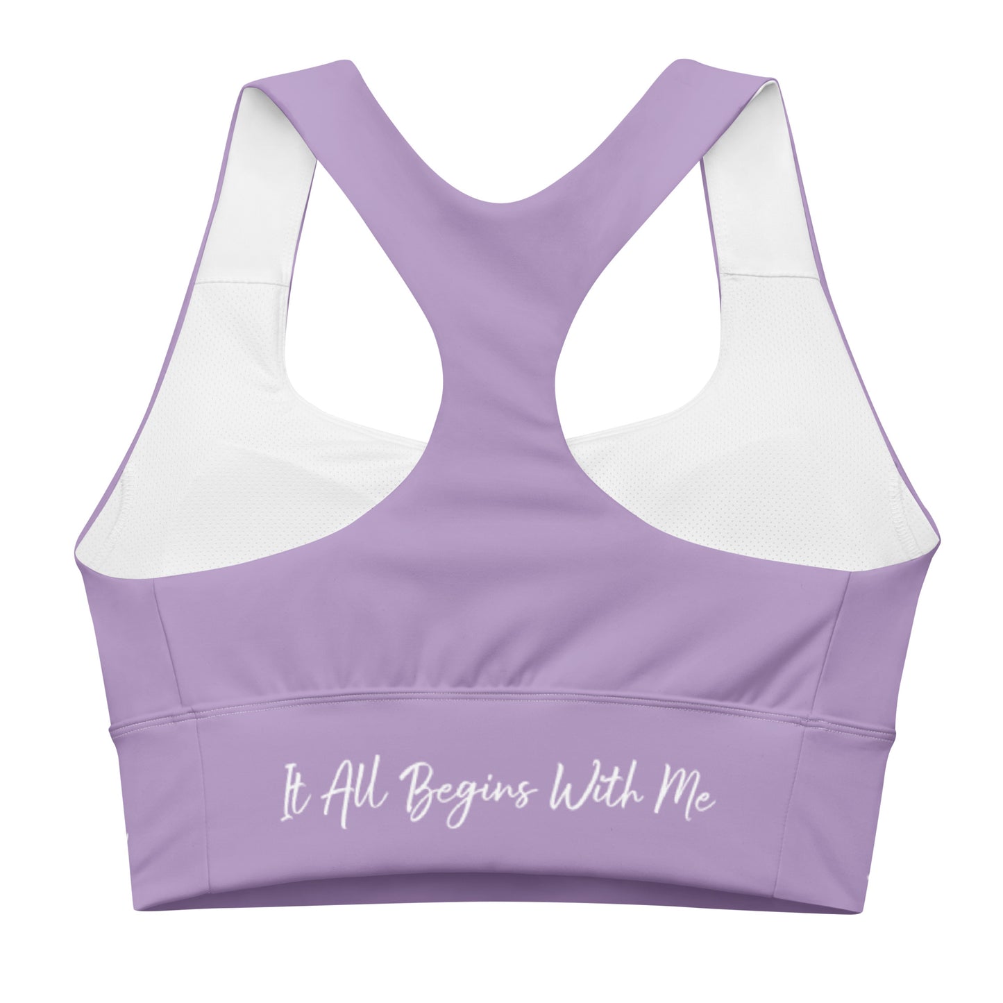 It All Begins With Me sports bra