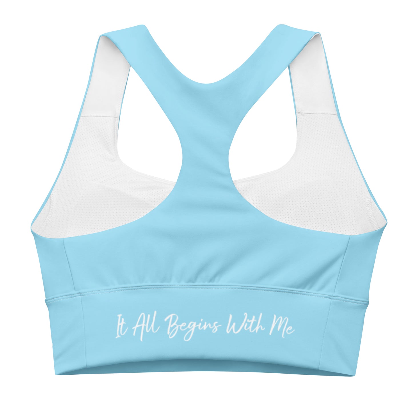 It All Begins With Me sports bra