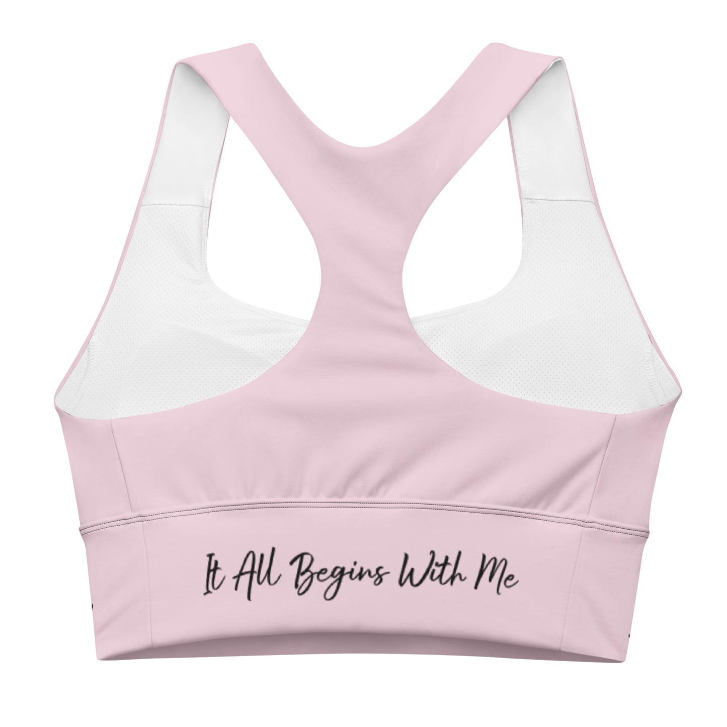 It All Begins With Me sports bra