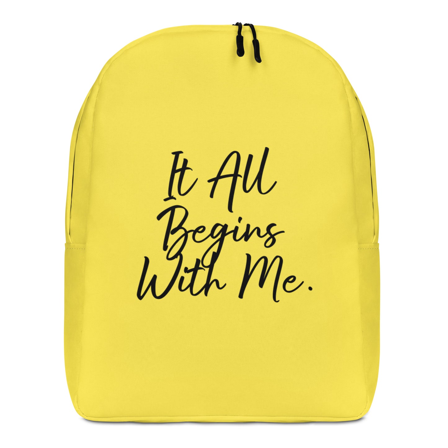 It all begins with me backpack