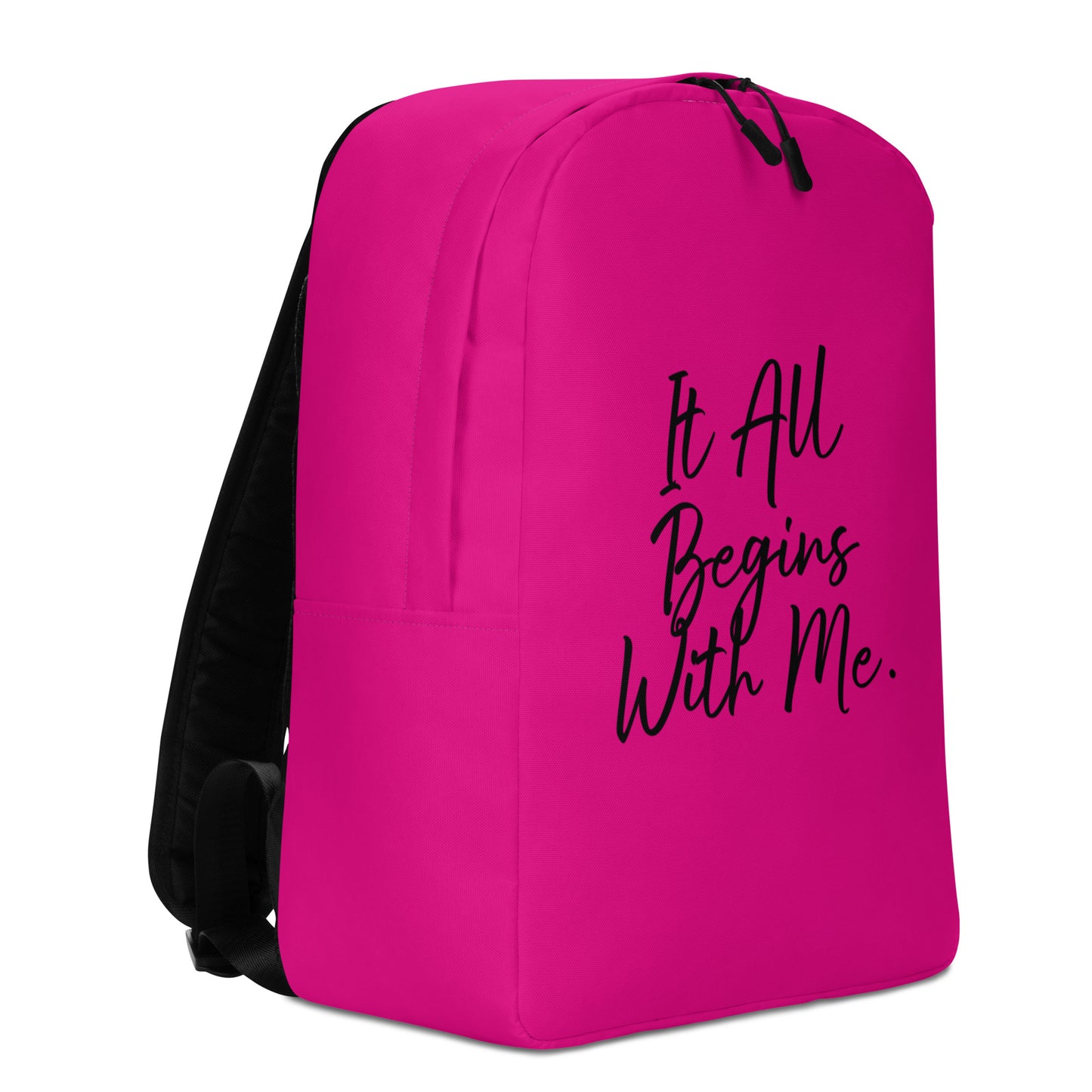 It all begins with me backpack