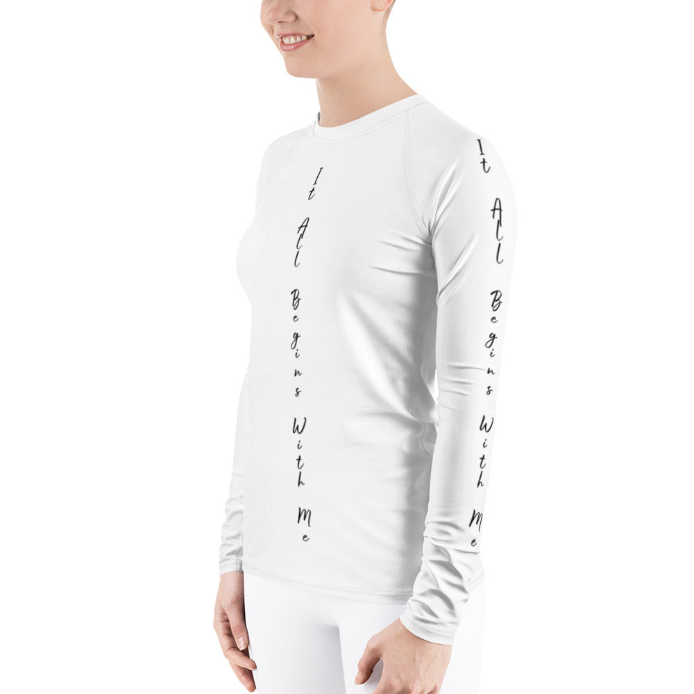It all begins with me Rash Guard