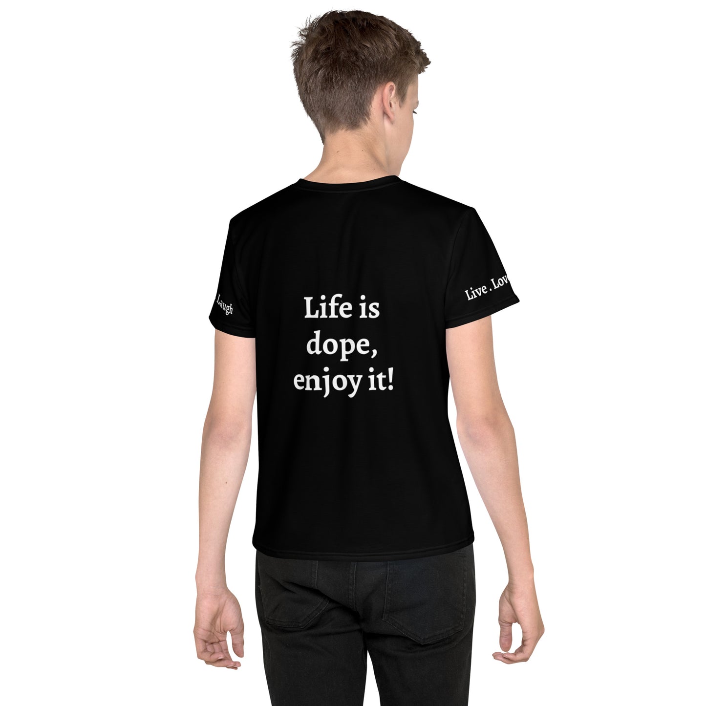 Black Live, Love, Laugh t-shirt
