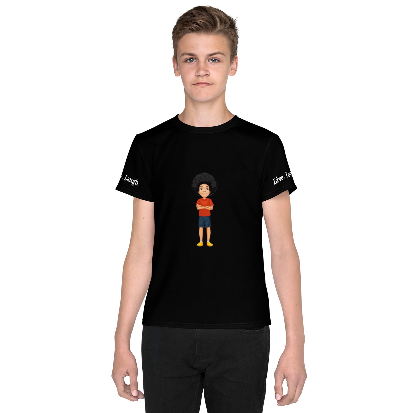 Black Live, Love, Laugh t-shirt