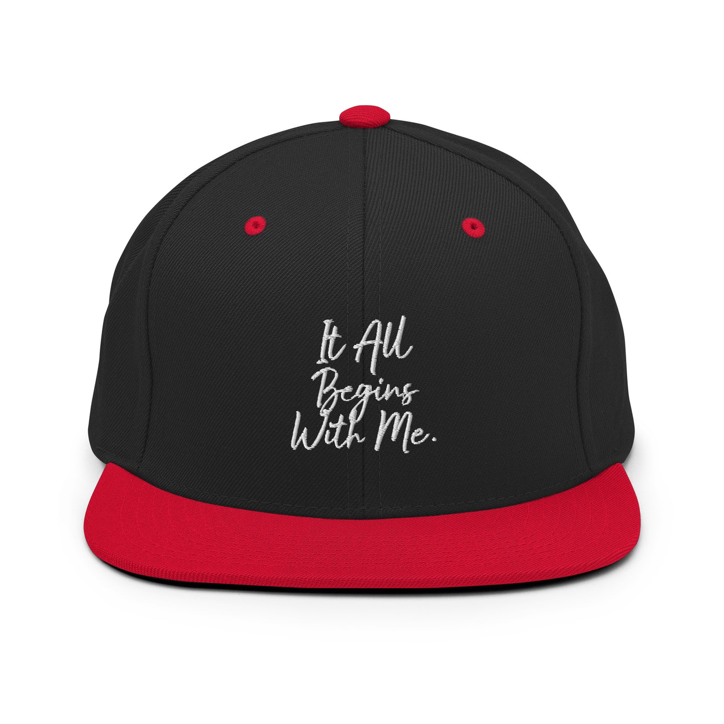 It All Begins With Me Snapback Hat