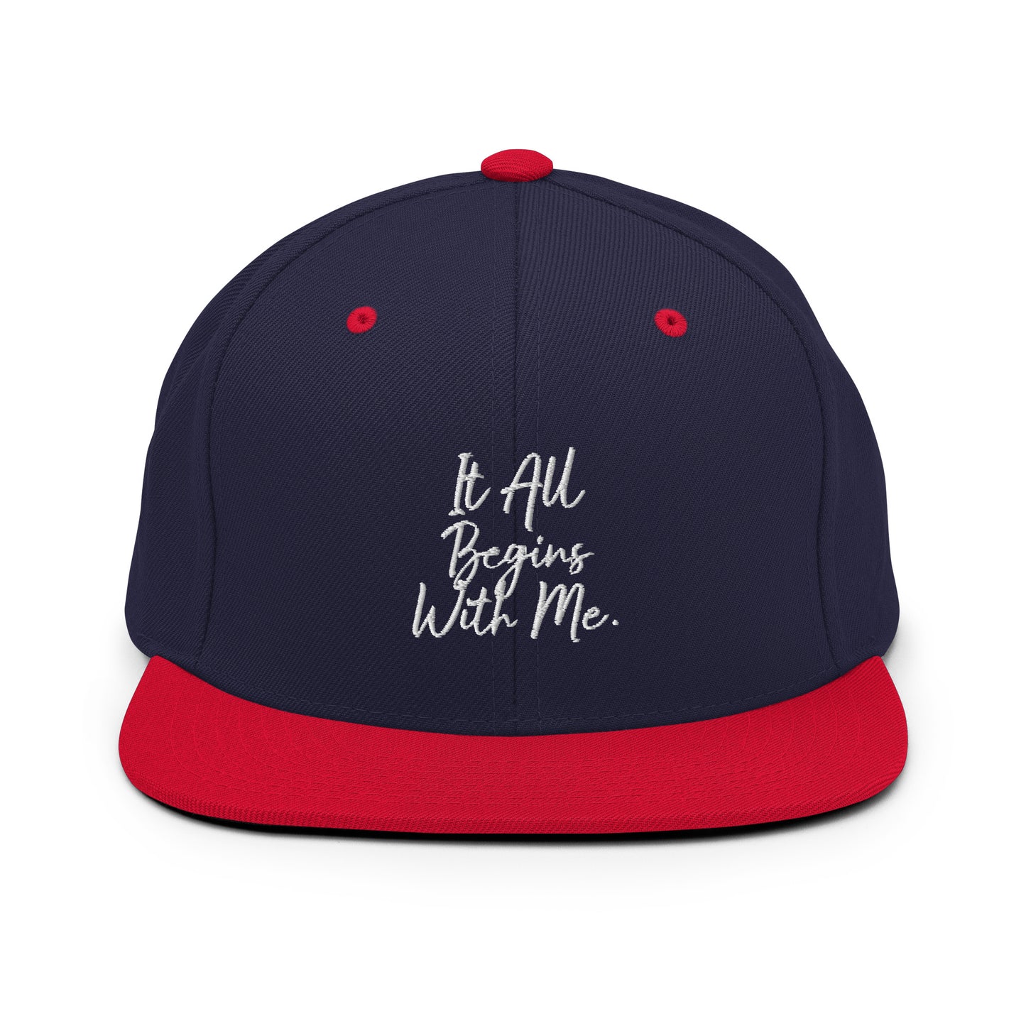 It All Begins With Me Snapback Hat