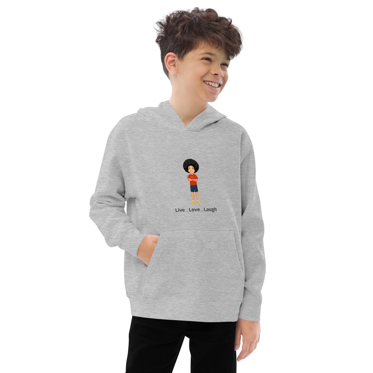 Live, Love, Laugh Kids fleece hoodie