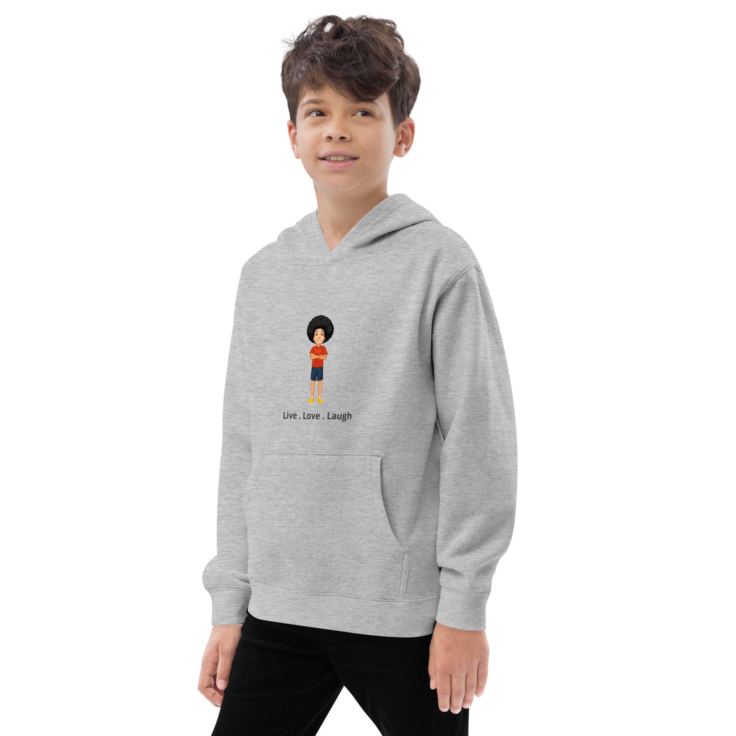 Live, Love, Laugh Kids fleece hoodie