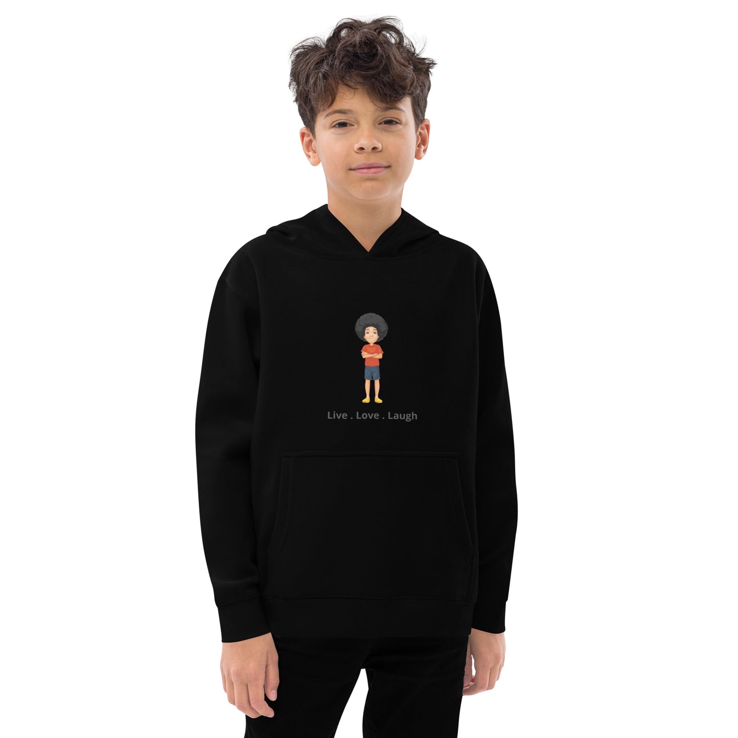 Live, Love, Laugh Kids fleece hoodie