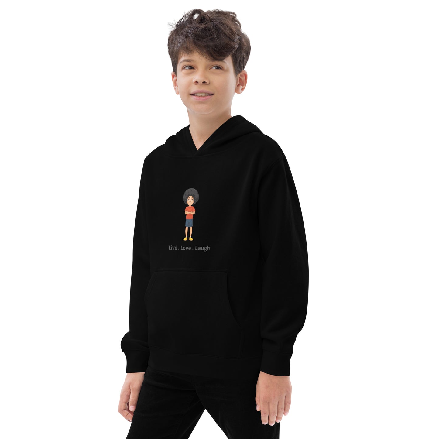 Live, Love, Laugh Kids fleece hoodie