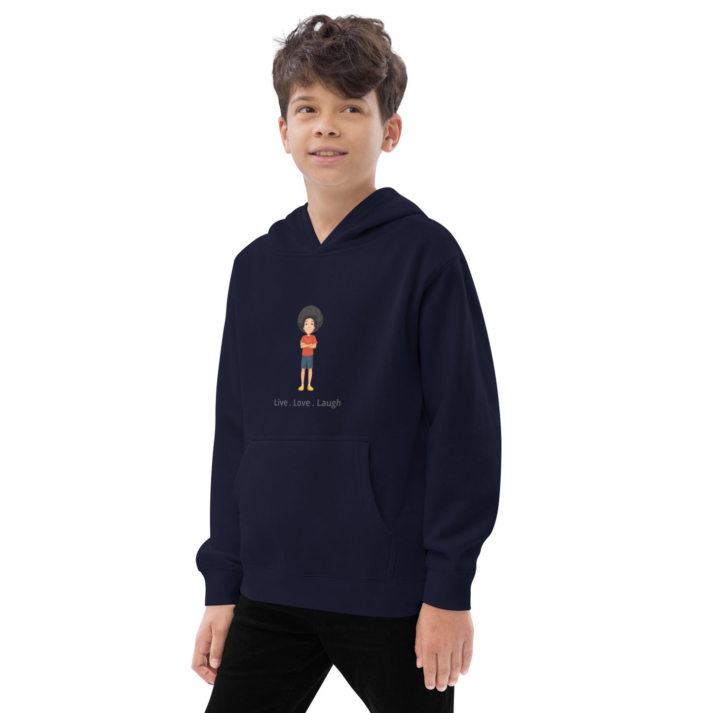 Live, Love, Laugh Kids fleece hoodie