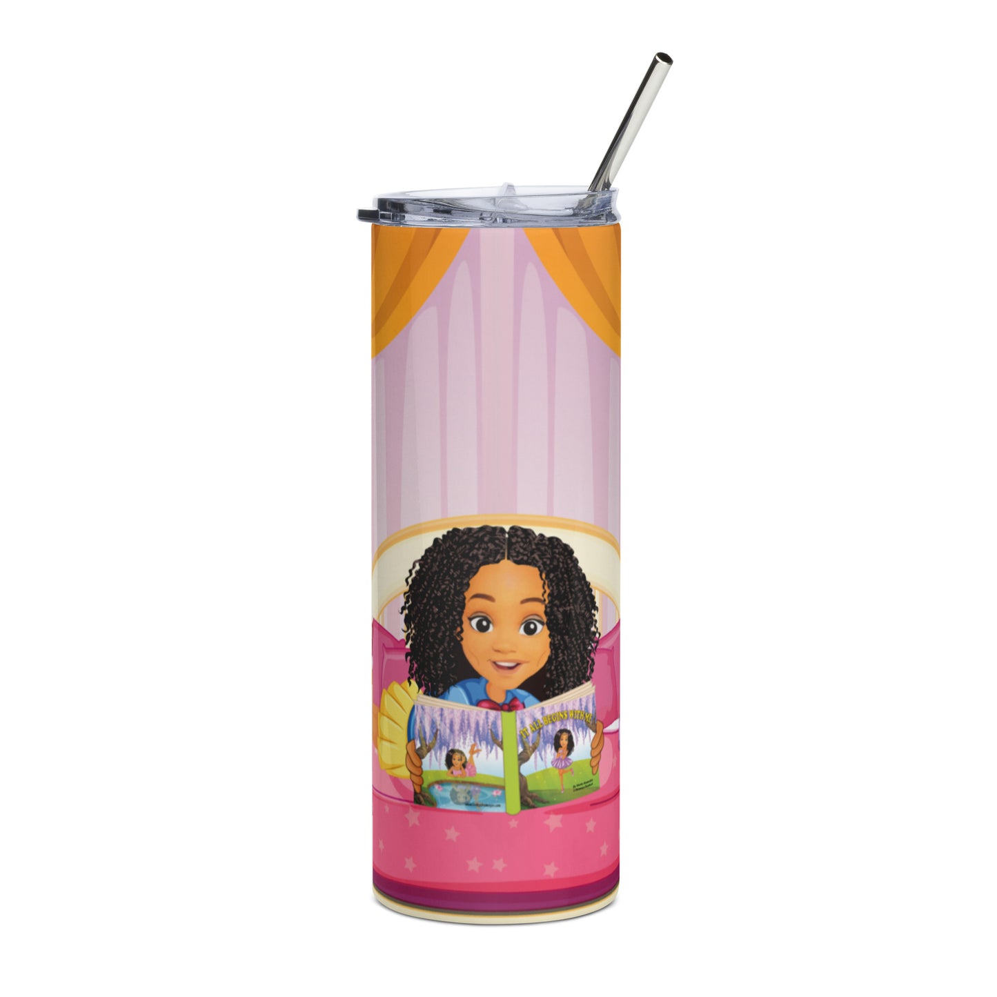 Maya's steel tumbler