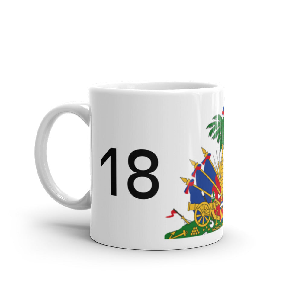 Haiti 1804 White glossy mug