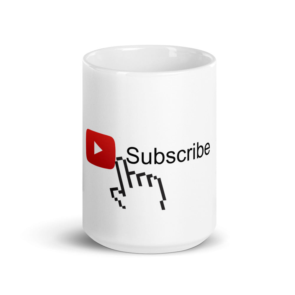 You Tube White glossy mug