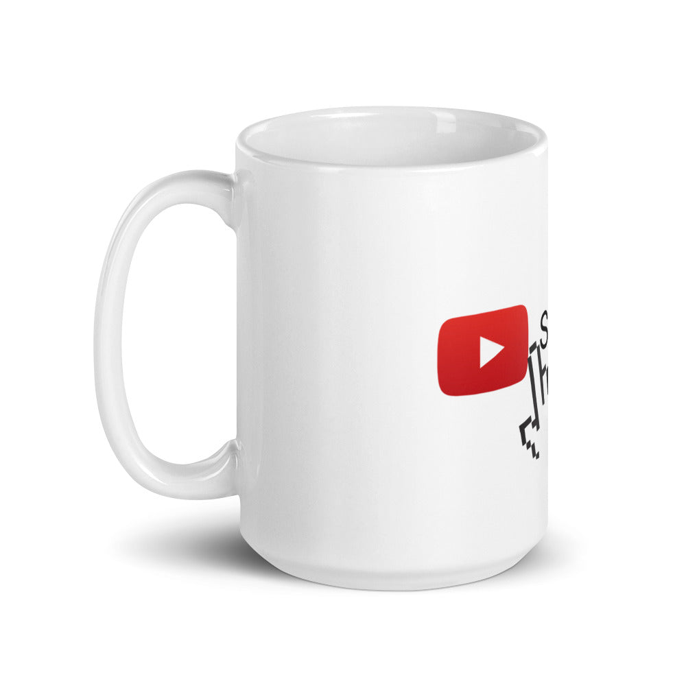 You Tube White glossy mug