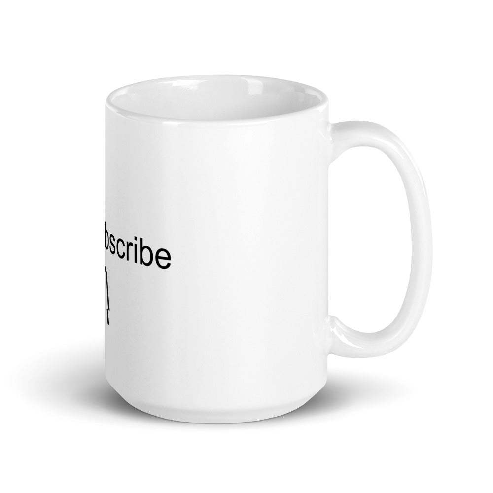 You Tube White glossy mug
