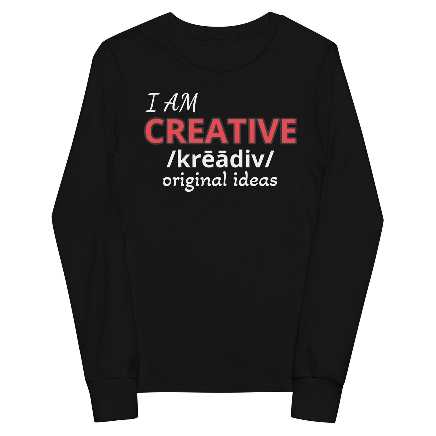 I AM CREATIVE Youth long sleeve tee