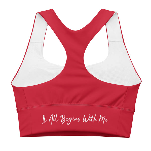 It All Begins With Me sports bra