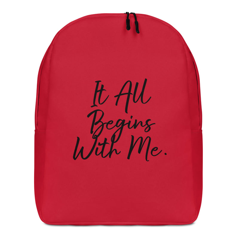 It all begins with me Minimalist Backpack