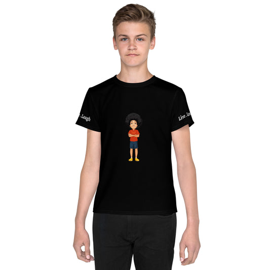 Black Live, Love, Laugh t-shirt