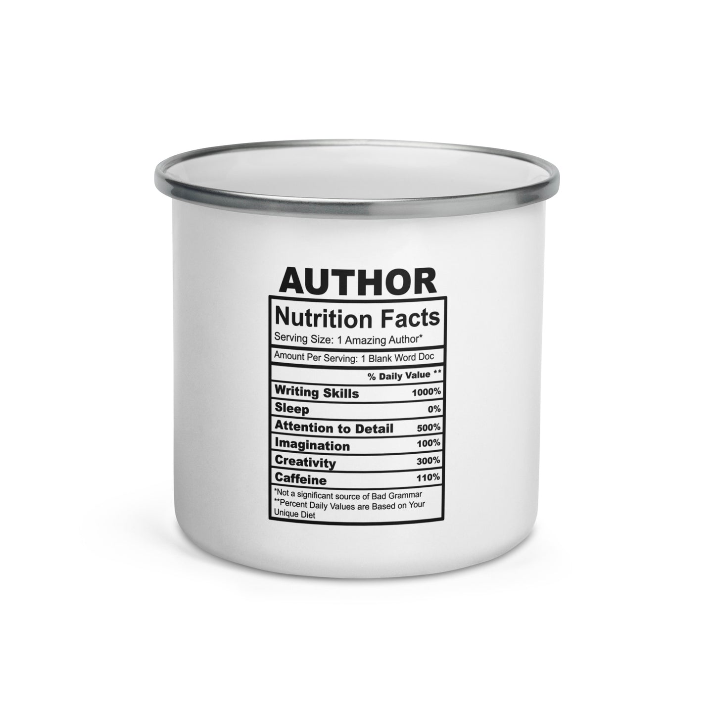 Author Enamel Mug
