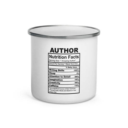 Author Enamel Mug