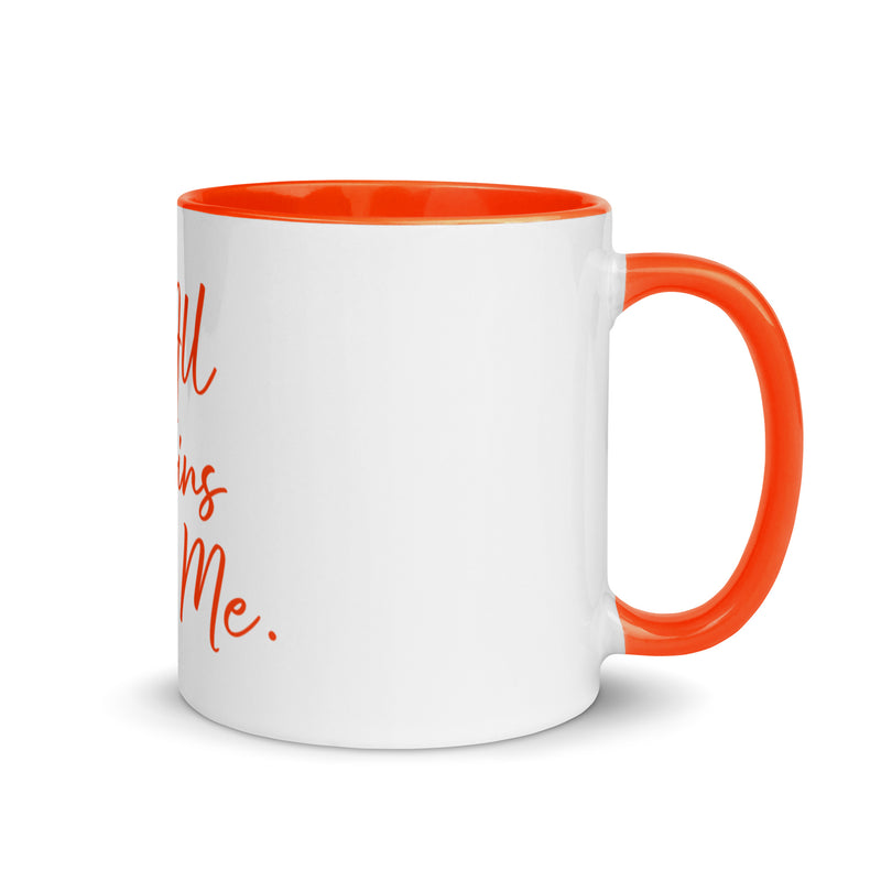 It all begins with me Mug with orange Color Inside