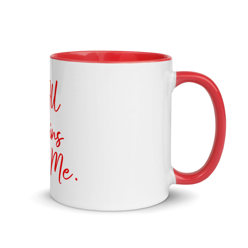 It all begins with me Mug with red Color Inside
