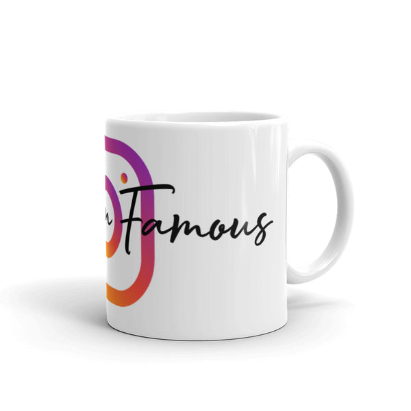 Instagram Famous White glossy mug