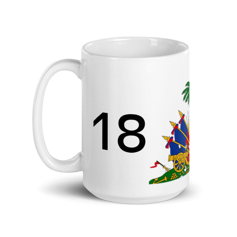 Haiti 1804 White glossy mug